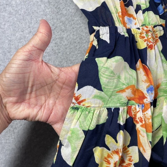 Lauren Ralph Lauren Floral Cotton Voile Dress Womens 2 Cotton Light - Picture 3 of 10